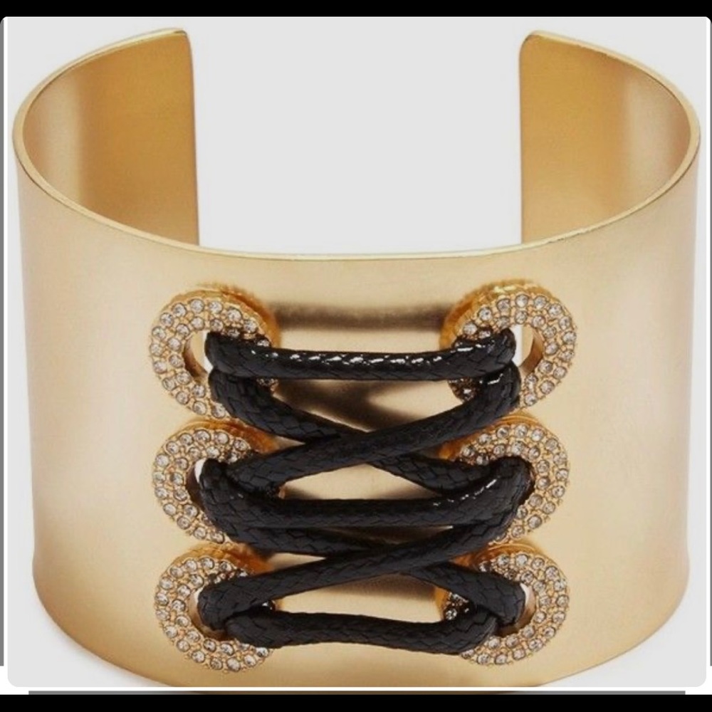 Guess by Marciano Gold Cuff Lace-up bracelet